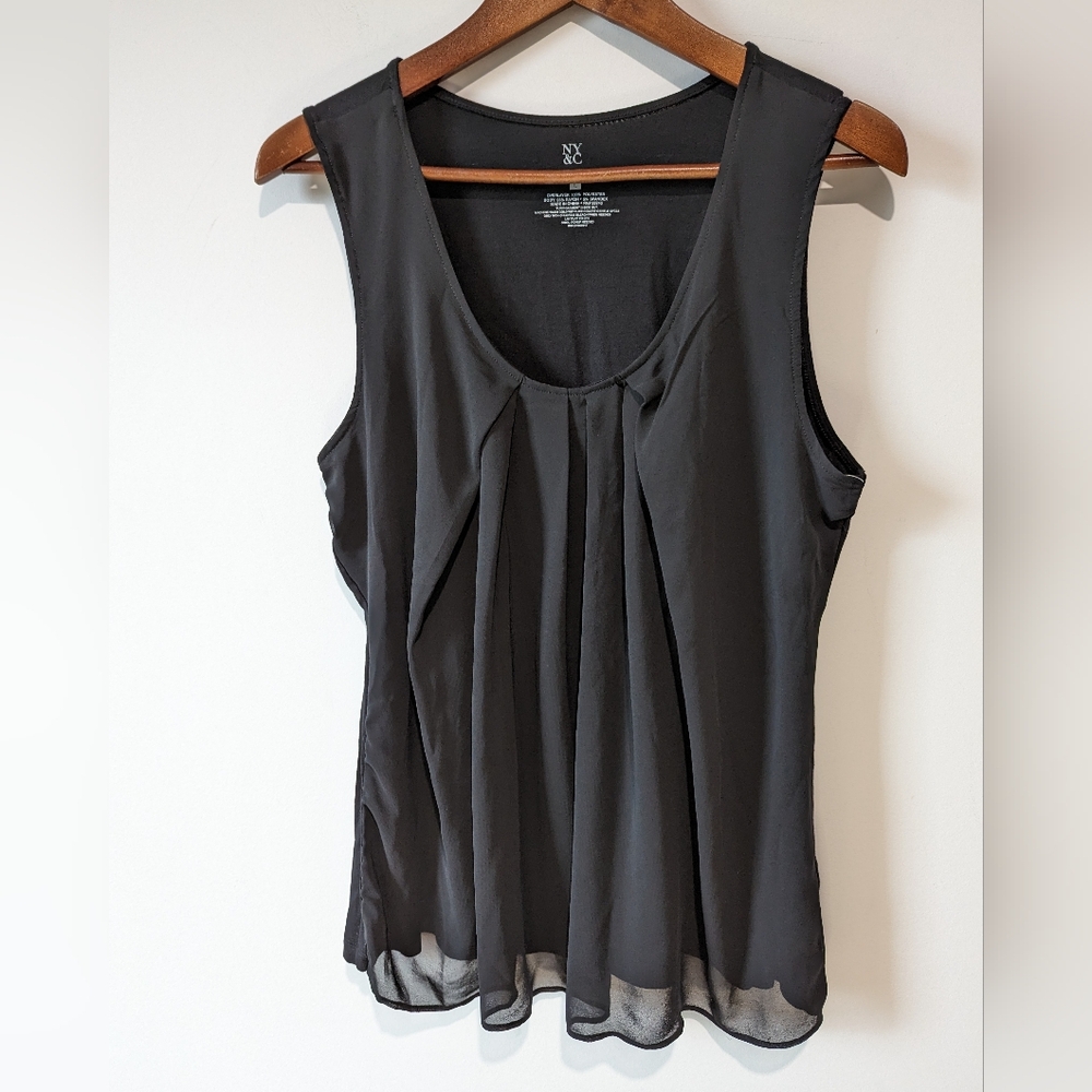 New York & Co. Black Flowy Cami
